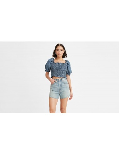 levis rey smocked ss blouse...
