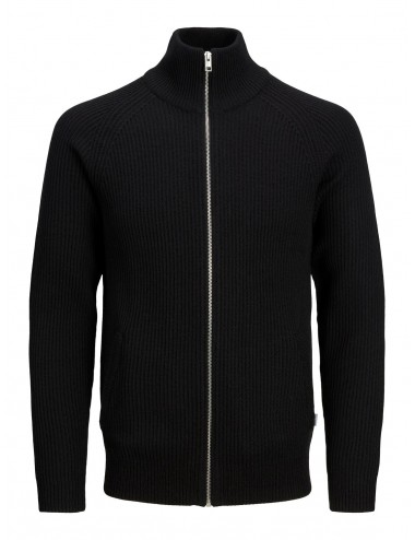 jjpanel knit zip black...