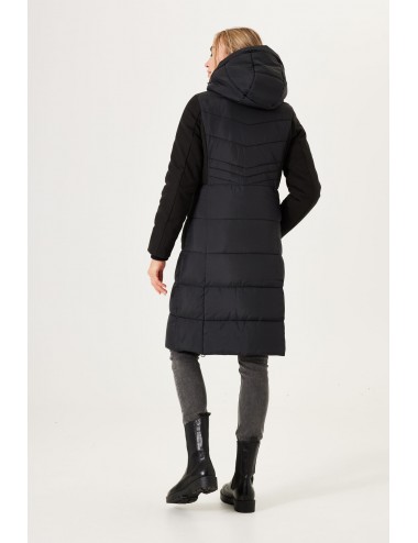 parka acolchada negra con...