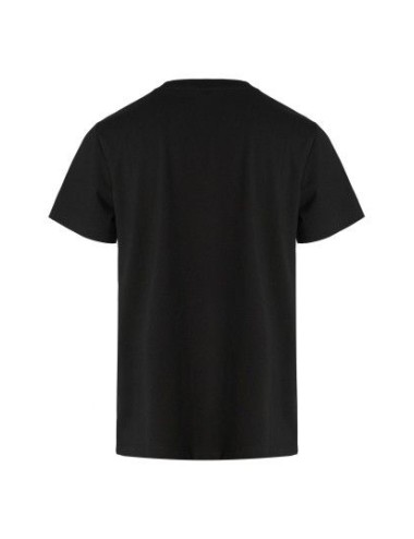 Camiseta negra con branding...