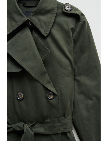 Gabardina verde con...