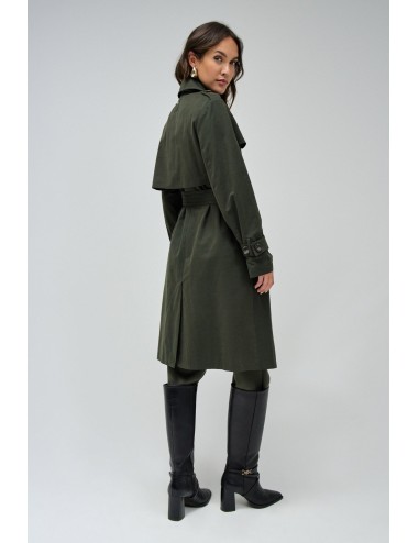 Gabardina verde con...