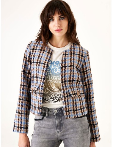 Chaqueta de tweed forrada...