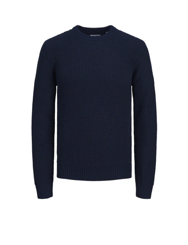 jjliam knit crew neck navy...