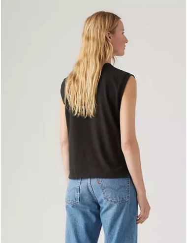 Levis boxy tank caviar slub