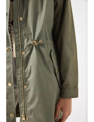 Parka con capucha green...