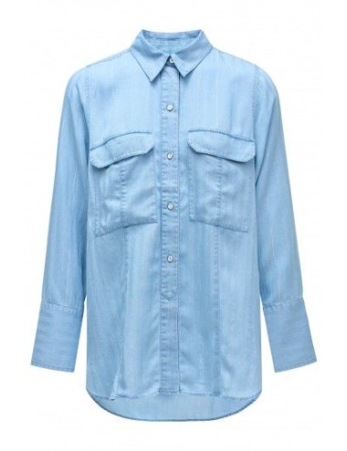 Camisa light denim con...