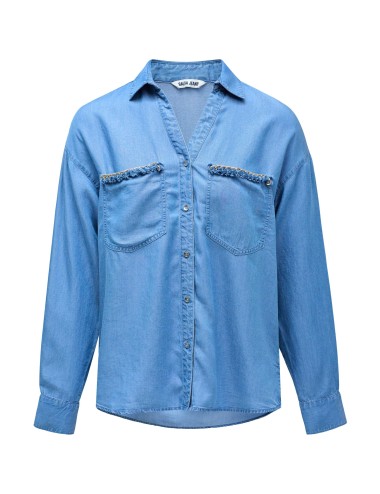 Camisa light denim con...