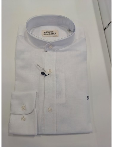 Camisa blanca de lino con...