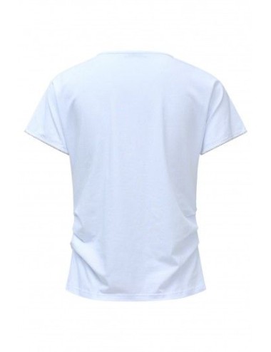 Camiseta blanca pico...