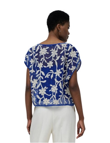 Top de crochet azul Salsa...