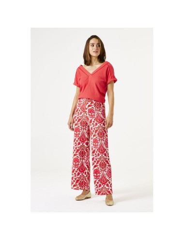 Pantalon estampado ruby red...