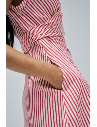 Vestido de raya rojas Salsa...