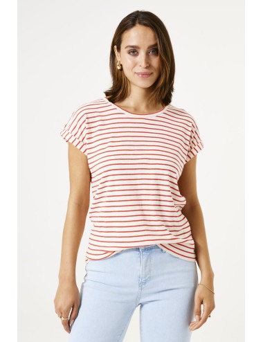 Camiseta de rayas ruby red...