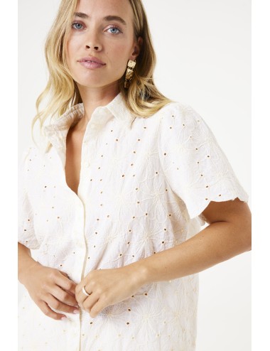 Blusa blanca calada Garcia...