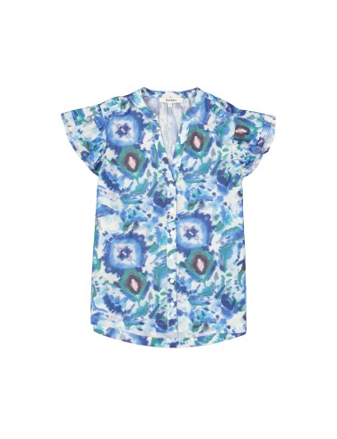 Blusa estampada blue wave...