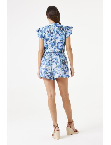 Blusa estampada blue wave...