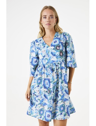 Vestido estampado blue wave...