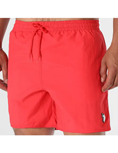 Bañador liso rojo Us polo Assn