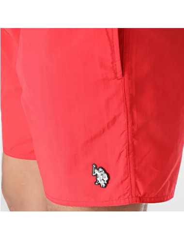 Bañador liso rojo Us polo Assn