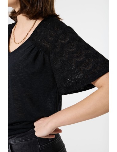 Camiseta pico black con...