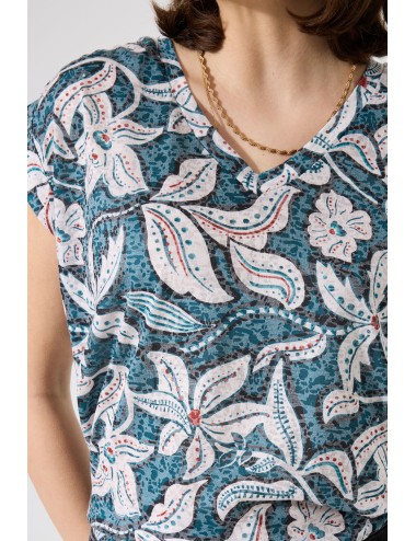 camiseta estampada de pico...
