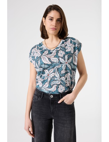 camiseta estampada de pico...