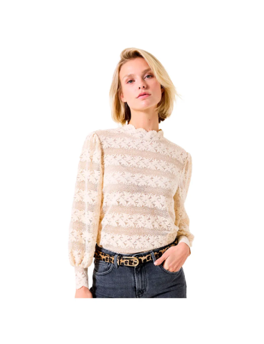 Blusa de encaje whitecap...