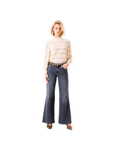 Blusa de encaje whitecap...