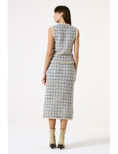 Falda midi estilo Chanel...