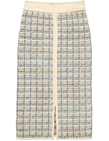 Falda midi estilo Chanel...
