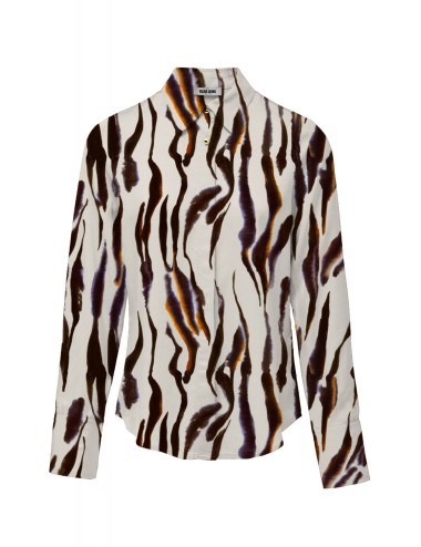 Blusa estampada gold blu...