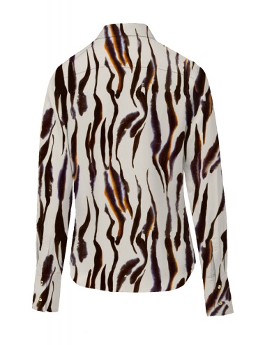 Blusa estampada gold blu...