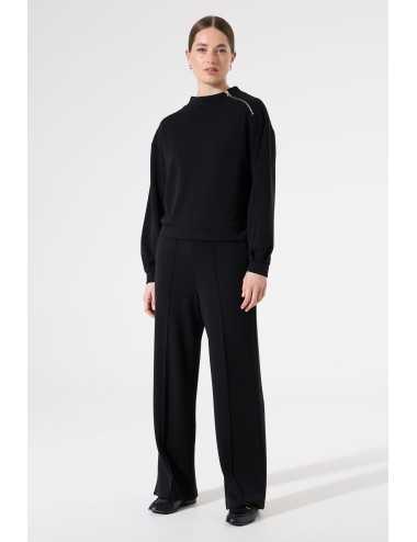 Pantalon negro con nervio...