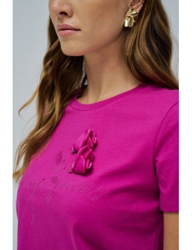 Camiseta fuxia con...