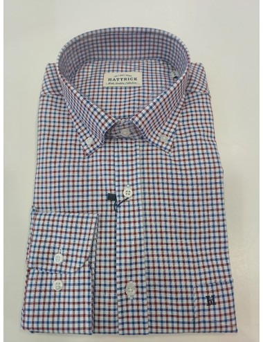 Camisa de cuadros rojo y...