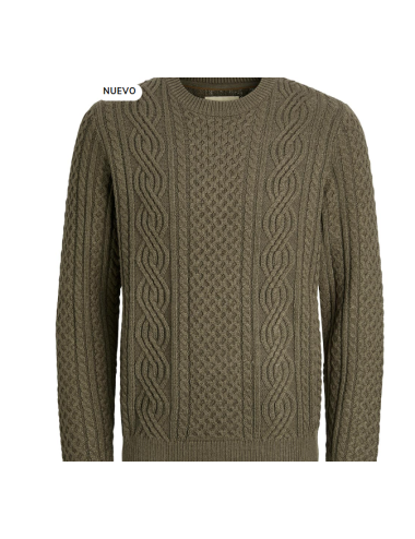 jprblusean knit cable crew...