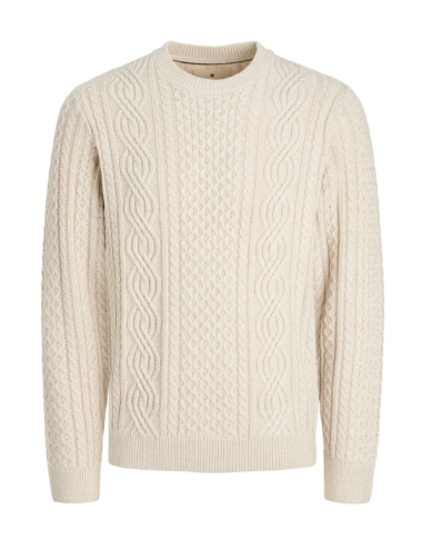 jprblusean knit cable crew...