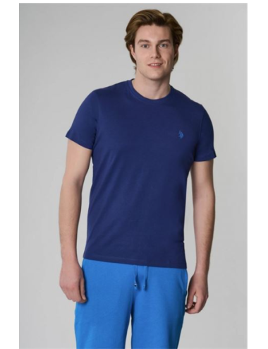 Camiseta lisa mick azul Us...