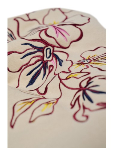 Sudadera con bordado floral...