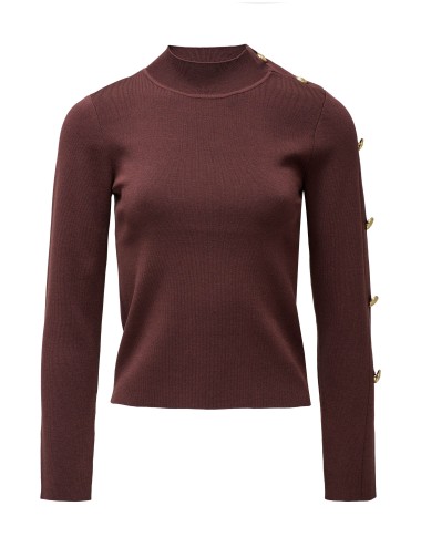 Jersey de punto marron  con...