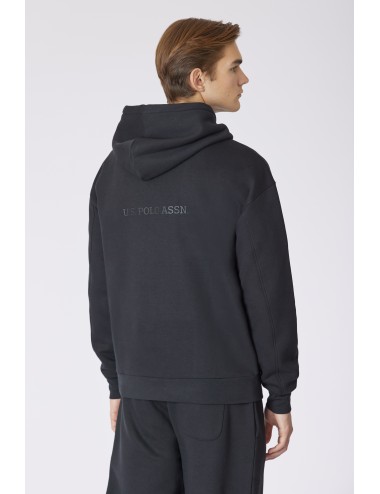 Sudadera negra con capucha...